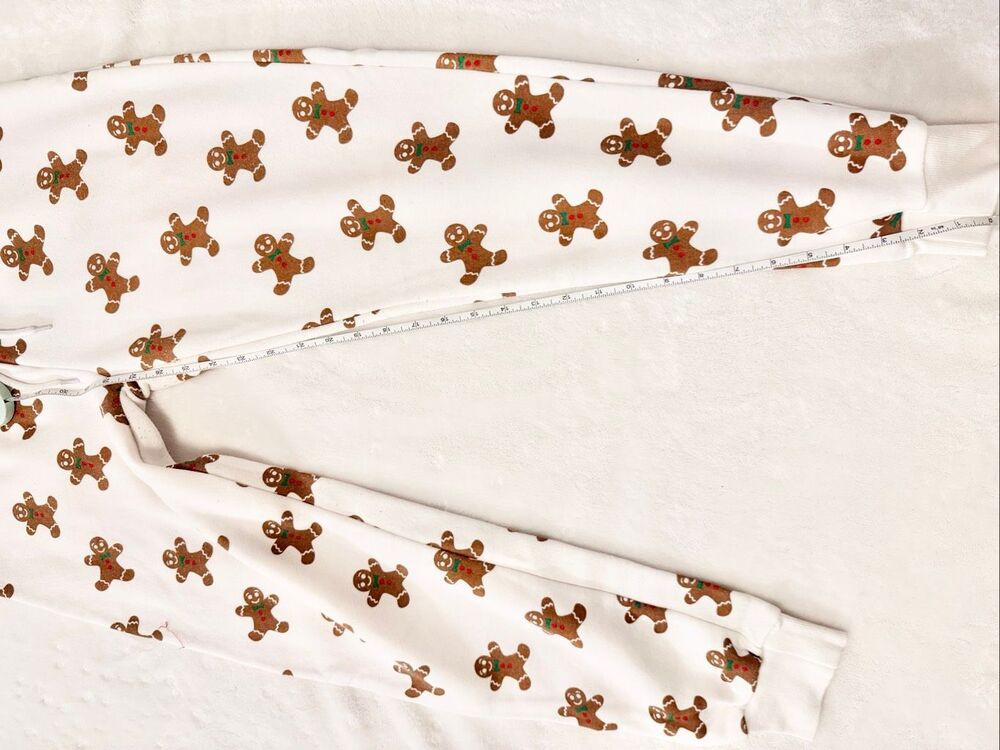 Chemistry Cream Gingerbread Print Cropped Jogger Pants - Picture 4 of 7